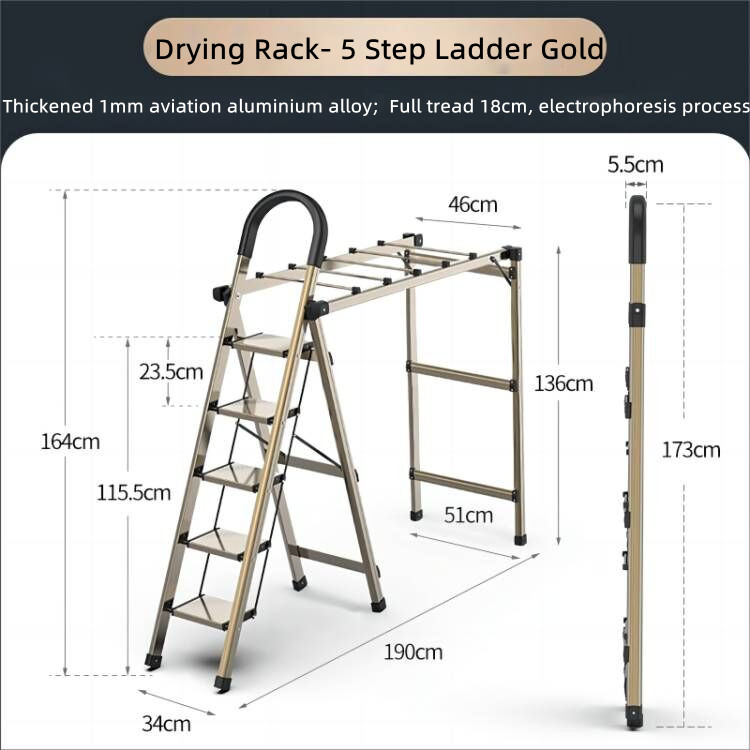 Drying Rack-Five step gold