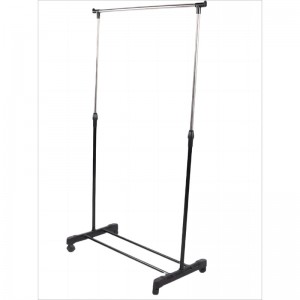 Adjustable Clothing Rack for Hanging Clothes, Heavy Duty Garment Rack with Wheels